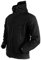 MakingDa wasserdichte Herren-Jacke, lässiger Kapuzenmantel, gefüttert mit Softshell-Fleece, Laufjacke, Jacke im Camouflage-Look, für Arbeit, Angeln, Jagd, Klettern, Schwarz , XL