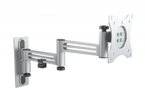 Antarion Soporte de TV para coche de camping de 180° con doble brazo de aluminio, carga máxima de 15 kg