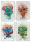 Handwärmer Taschenwärmer Sets Fingerwärmer, gegen kalte Hände im Winter (4er Set Coole Monster)