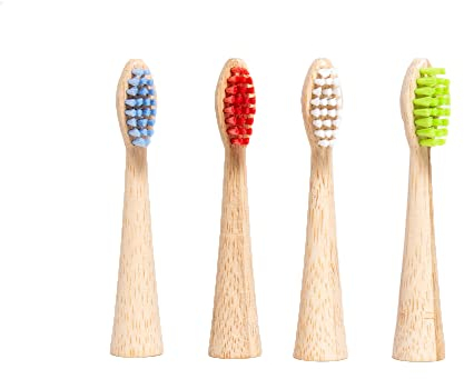 A Good Bambus Aufsteckbürsten Sensitive (4er-Pack) für Oral-B - mehrfarbig