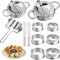 Dumpling Maker Set - Knödel Shaper, Ravioli Ausstecher, Piroggen Cutter, Edelstahl Wrapper Mold - Küche Gadgets