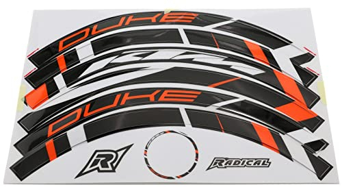 Felgenrandaufkleber Radical Racing Licensed by KTM passend für KTM Duke 125 (ab 2021, IS DUKE - Euro5) AMZ-RR.09.0028-V2.v537