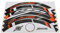 Felgenrandaufkleber Radical Racing Licensed by KTM passend für KTM Duke 125 (ab 2021, IS DUKE - Euro5) AMZ-RR.09.0028-V2.v537