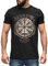 Neverless® Herren T-Shirt Vegvisir Runenkompass nordischer Kompass Wikinger Nordmänner Mythologie schwarz-Gold 3XL