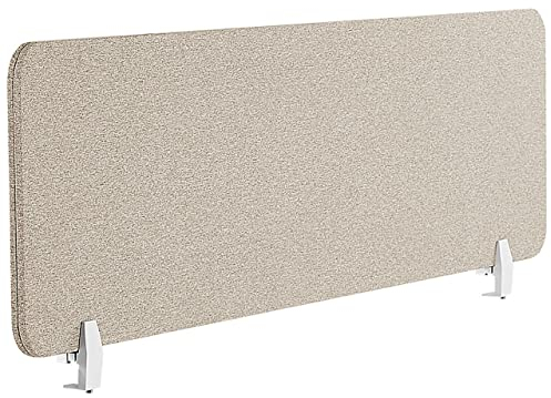 Schreibtisch Trennwand Akustik Polster beige 130 x 40 cm Schallschutz Wally