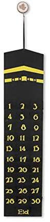 Filz Ramadan Calendar, Eid Mubarak Countdown Kalender, 2023 Ramadan Party Dekorationen, Wandkalender 30-Tage-Kalender mit Taschen, Ramadan Mubarak Adventskalender für Kinder Eid Mubarak Geschenke