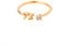 Buchstaben Ringe Frauen Gold Ring mit Buchstaben Verstellbar Ring Damen Offener Rings Initial Buchstabe A-Z Ring mit Namen Modeschmuck Damenring Minimalistisch Stapelbare Ringe Geschenk für Frauen (N)