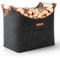 Cesta Leña Cesta de Fieltro Chimenea Leñero Interior 45x32x40cm para Compras Madera Periódicos Juguetes Ropa