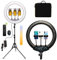 SWAVGO - LED 18 Zoll Ring Lampe mit 160 cm Stativ, Mit 3 Handy-Halterungen, Fernbedienung, verbreitetes Aluminiumstativ, für Video, Makeup, Fotografie, TikTok