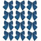 12 Pack 8cm Navy Bows Christmas Tree Decoration Crafting Wedding 2369