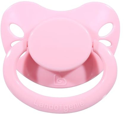 Landofgenie Schnuller in Erwachsenengröße Großer Saugerschild Schnuller Rosa