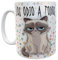 Taza de Cerámica Con Frase Los Odio a Todos 11oz (350ml). Taza personalizada. Amigos. Cumpeaños. Regalo. Aniversario. Navidad.