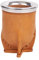 SHOPPLACE Mate Camionero Algarrobo Artesanal Argentino Yerba Mate Eco Cuero Virola Acero (caramelo)