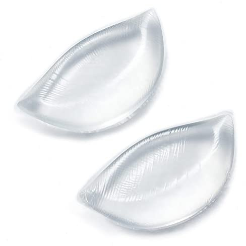 Happyupcity 1 paire de coussinets épais en gel de silicone pour soutien-gorge rehausseur de poitrine rehausseur de poitrine coussinets de moulage pour maillot de bain bikini (transparent)