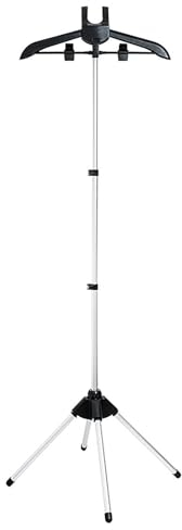 Soporte de vapor para ropa, soporte de plancha de vapor portátil, trípode telescópico, percha para planchar al vapor, accesorios para vapor, tendedero telescópico plegable