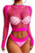 Buitifo Damen Dessous-Sets Sexy Lingerie Fischnetz Sexy Bodys Nachtwäsche(Rosarot WG,Einheitsgröße)
