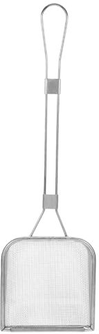 PRETYZOOM Fine Mesh Stainless Steel Strainer Spoon - Ideal for Cooking - Frying Skimming Fat Gravy and Foam Kitchen Ladle with Long Handle