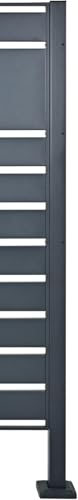DWD Single Wheelie Bin Hideaway 120L, 240L Bin Privacy Screen Steel Powdercoated Matt Grey RAL7016 Anthracite Slatted Panel *** SPARE POST ONLY***