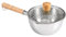 Yiustldd 22cm Stainless Steel Yukihira Saucepan with Glass Lid, Traditional Japanese Yukihira Pot Nonstick, Noodle Pot