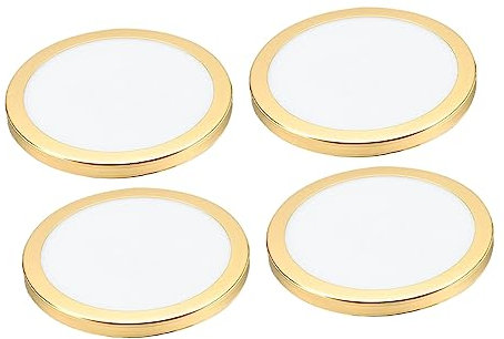 KONTONTY -Lichtschirm-Diffusor-Abdeckungen 4er-Pack runder Lampenschirm aus Acryl staubdichte Abdeckungen für Pendel- Decken- und Tischlampen