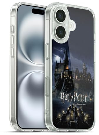 Head Case Designs Officially Licensed Harry Potter Castle Sorcerer's Stone II Gel Case [Military Grade Protection] Compatible With Apple iPhone 16