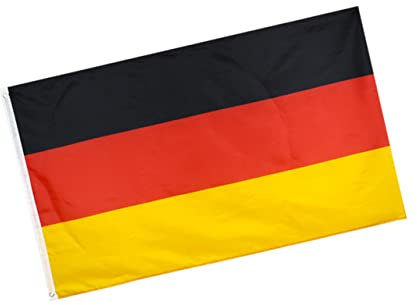 BCOATH 90 x 150 Cm Deutschlandflagge Hängende Fan Jubel Flagge Für Sportevents Partys Und Paraden Ideal Als Tischflagge Oder Stockflagge Für Fußballfeiern Und Dekoration