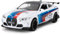 imtfzct 1/32 M4 Spielzeugauto, legiertem Stahl Modellauto, Sound- und Licht-Spielzeugauto mit Pull-Back-Funktion, Sammlergeschenk für Kinder von 3-10 Jahren (weiß)
