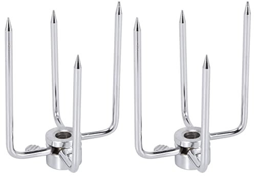 BBQ Forks - Set di 2 accessori per il pollo al carbone, ideale per la cottura e la grigliata all'aperto, set di attrezzi essenziali per barbecue