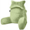 SLIGUY Reading pillow for sitting in bed couch adult, Back pillow with arm support and pockets, Adult Back Pillow Bed Chair Rest, Reading, Watching TV, Gaming for boys and girls Green