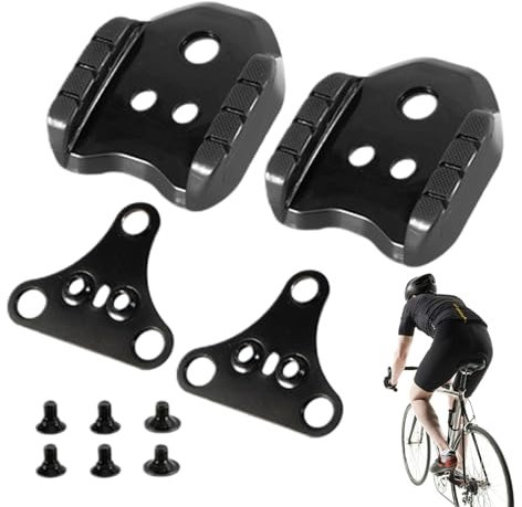 Rennrad-Schuhplattenadapter,Fahrradschuh-Stollenadapter - Mountainbike-Schuhstollenpedale Mit 3 Löchern,Universeller Konvertierungsadapter Mit Einheitlicher Unterstützung, Fahrradzubehör