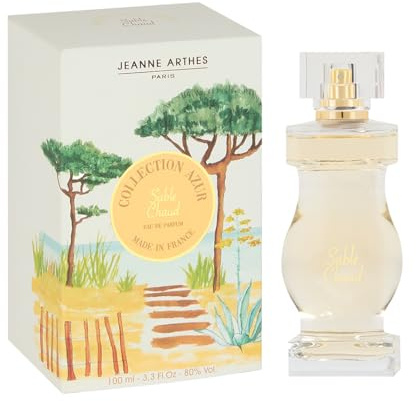 JEANNE ARTHES – French Way Of Life Eau de Parfum für Damen – Azur Collection – Warmer Sand – Fruchtig & Blumig – Moschus und Patchouli – Hergestellt in Grasse – Parfum Damen – 100 ml