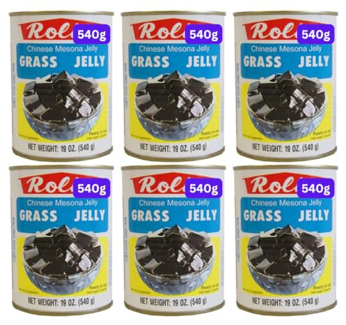 Grass Jelly Cubes For Bubble Tea and Milk Tea 540g (6x540g)