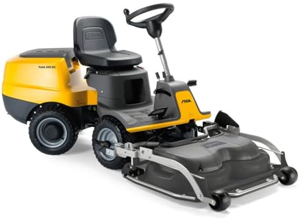 STIGA Park 300 RC Front Cut Ride-On Mower with 432 cc Petrol Engine, 95 cm Combi QuickFlip Cutting Deck, Articulated Steering, Hydrostatic Transmission