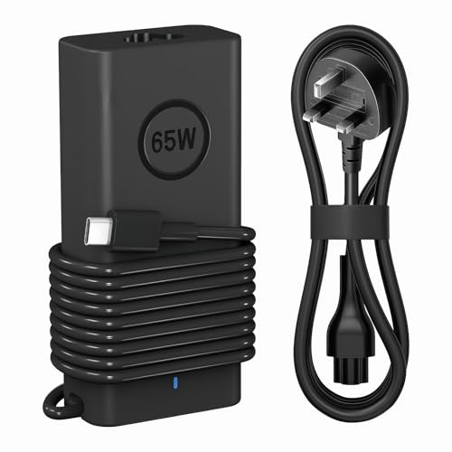 COOYA 65W USB C Power Adapter, for Dell laptops of Fast Charger, Compatible with Dell Latitude 3540/5320/5430/5530/5540/7340/7420 XPS 13, for ChromeBook 3100, 2-in-1 Tablet, Type C power adapter Cord