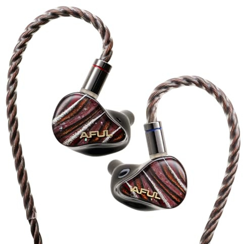 HiFiGo AFUL Performer 8S monitor in-ear, IEM professionale a 8 driver con bassi sintonizzabili e impedenza, auricolari da gioco con cavo staccabile da 0,78 mm, auricolari audio ad alta risoluzione per