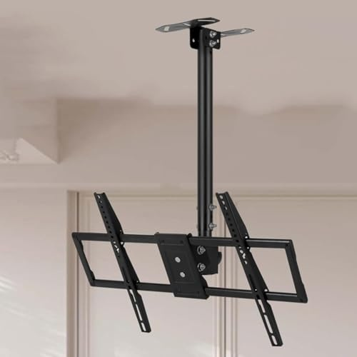 Universal Tv Cabinet Ceiling Tv Bracket Height Adjustable Telescopic Ceiling Tv Bracket For 45-80 Inch Tvs,One Color-1-2m