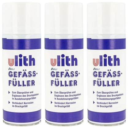 3x ARLI Gefäßfüller 400 ml brennbar FCKW frei für Membran Ausdehnungsgefäße Gefässfüller Heizungsanlagen Ölversorgungsanlagen Druckpolster (3 Dosen