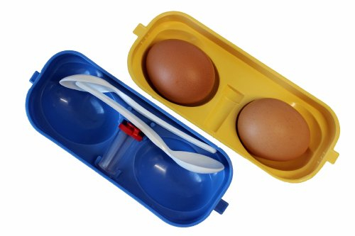 Eierbehälter 2-fach mit Salzstreuer + 2 Löffel