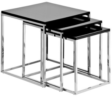 Premier Housewares Nest Of Tables Coffee Table For Living Room Living Room Tables Coffee Table Nest Tables Living Room 42 X 40 X 40 Cm Set Of 3