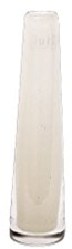 schmale/schlanke Glasvase Dutz SOLIFLEUR D5,5 H21 White/weiß Glas Vase ha...