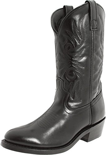 Laredo Mens Paris Round Toe Pull On Casual Boots Mid Calf - Black - Size 9 2E_M