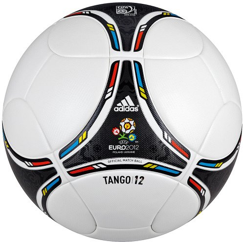 Adidas Fußball EURO Top, white/black, 5, X16857
