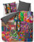 Essenza Bettwäsche Noida Multi Satin Patchwork Digitaldruck Bunt Floral Blumen Geblümt, Größe:135 cm x 200 cm