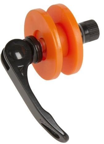 SUPER-B 4712765148793, Short Chain Tensioner Axis 9/10mm Orange with Quick Unisex Adulto, Nero