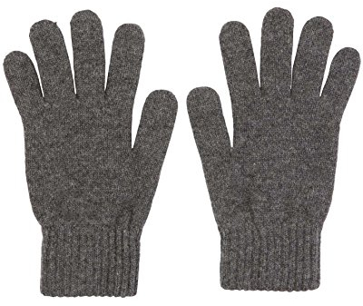 100% Kaschmir Herren Handschuhe hergestellt in Schottland (dunkelgrau)