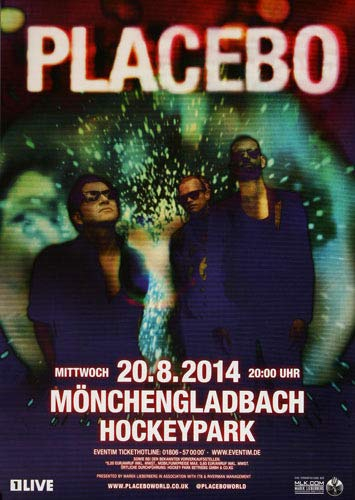 Placebo - Loud Like Love, Mönchengladbach 2014 » Konzertplakat/Premium Poster | Live Konzert Veranstaltung | DIN A1 «
