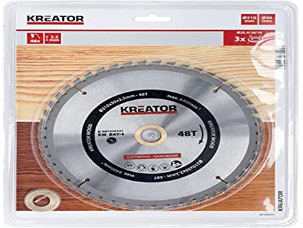 KREATOR Holzsägeblatt 210mm48d KRT020421
