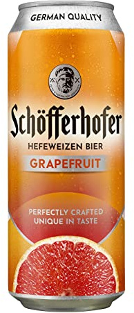Schofferhofer Grapefruit Beer, 500 ml, Case of 24, NA27