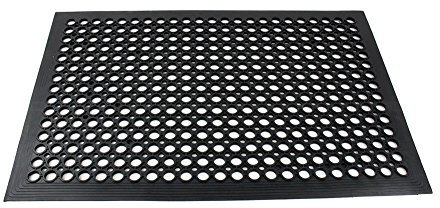 TR Robuste Gummi-Fußmatte für den Innen- und Außenbereich, rutschfest, 60 x 90 cm