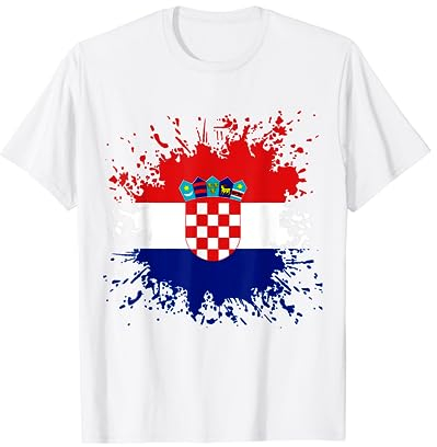 Kroatien Flagge Kroatische Fahne Kroate Kroatin T-Shirt